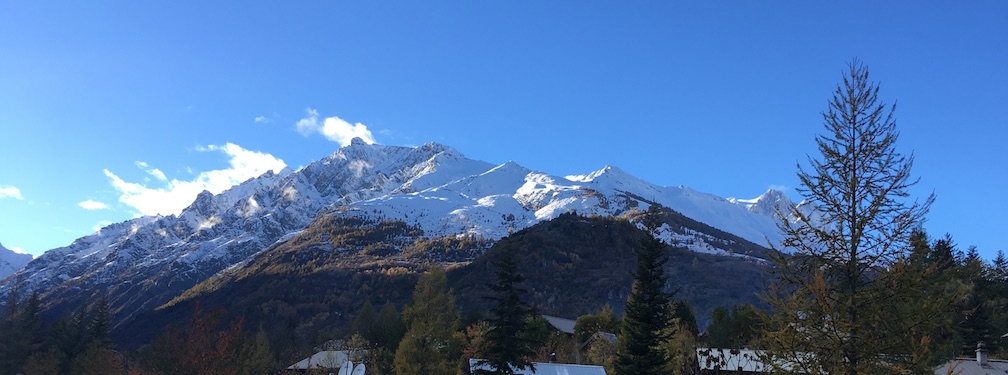 Vue du balcon, en automne
